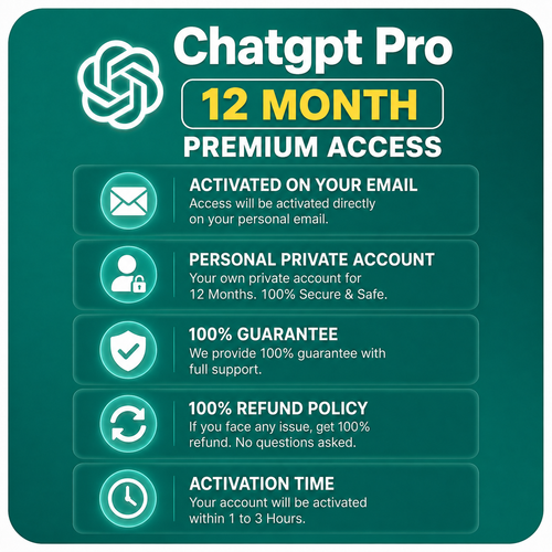 ChatGPT Pro — 12 Months | Activated on Personal Email